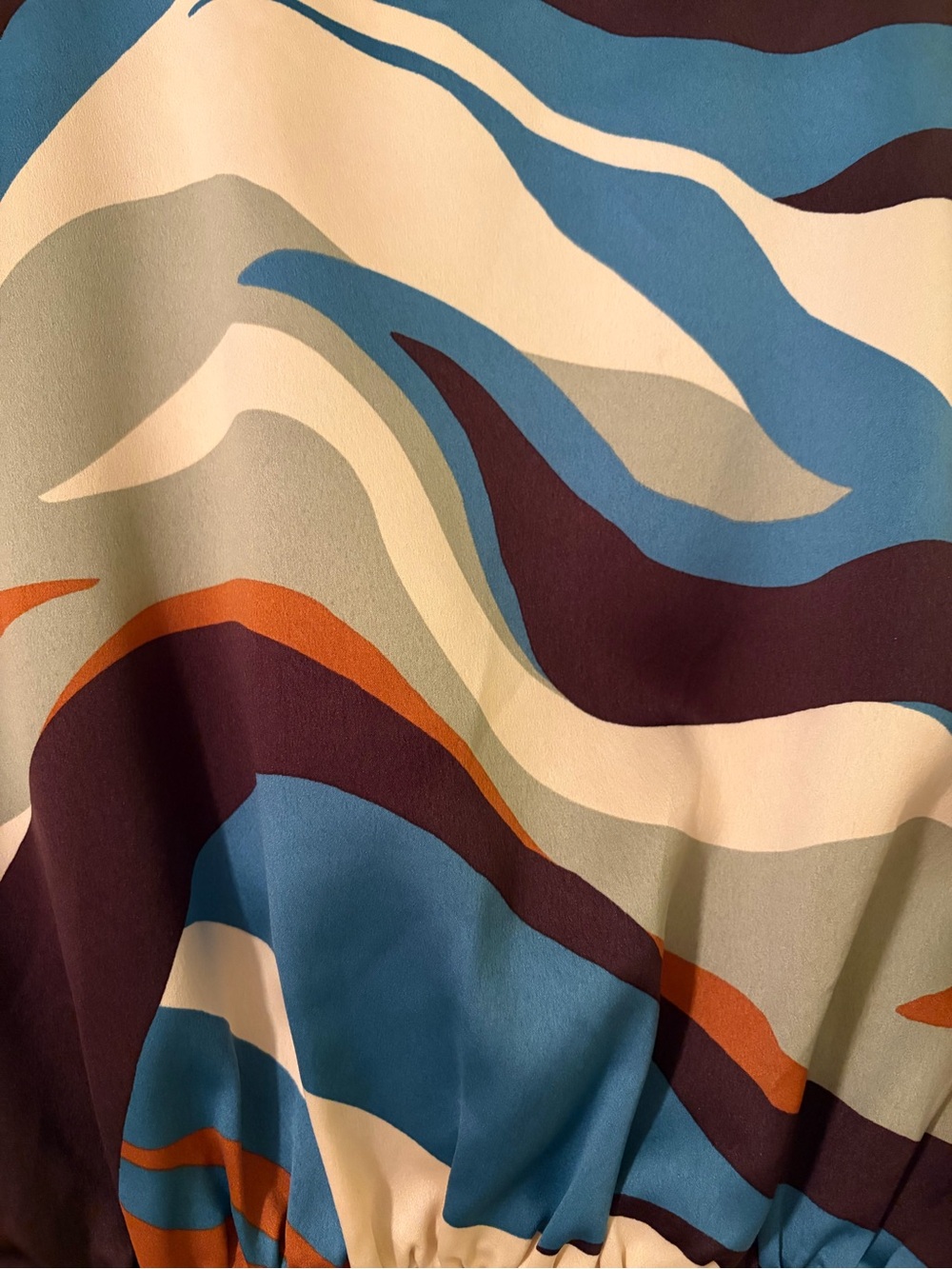 Dynamite Multi-Color Wave Twist-Front Crop Top - Picture 5 of 6
